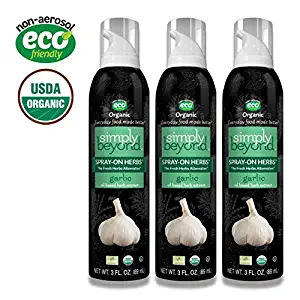 The Garlic Lover (3 Simply Beyond Organic Spray-On Herbs Seasoning - Garlic)