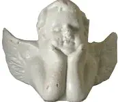 Rusty Cast Iron Cherub Face