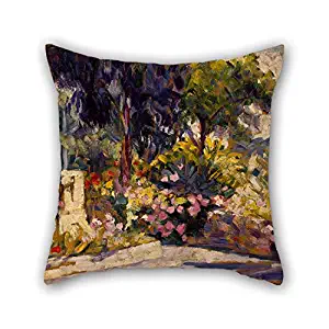 Uloveme Throw Pillow Covers 16 X 16 Inches / 40 By 40 Cm(twin Sides) Nice Choice For Home Theater,kids Boys,gf,couch,bench,husband Oil Painting Henri Edmond Cross - The Flowered Terrace