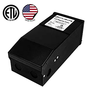 HitLights 300 Watt Dimmable Driver, Magnetic LED Driver - 110V AC-24V DC Transformer. Made in The USA. Compatible with Lutron and Leviton for LED Strip Lights, Constant Voltage LED Products