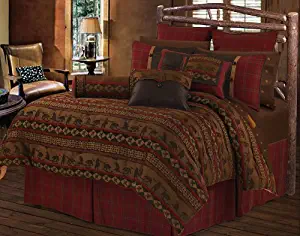 HiEnd Accents Cascade Lodge Lodge Bedding, Super King