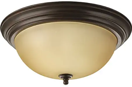 Progress Lighting P3926-20T 3-Light Flushmount, Antique Bronze by Progress Lighting