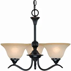 Dover 12-7622 Series Oil Rubbed Bronze 3-Light Chandelier