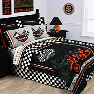 Harley-Davidson Racing Flag Pillowcase