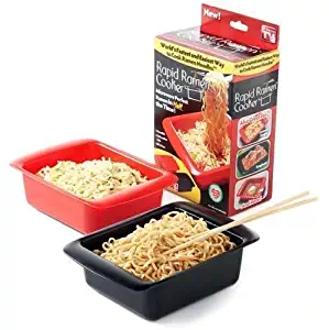 Rapid Ramen Cooker - Microwave Instant Ramen Noodles in 3 Minutes (Pack of 2) (Packaging may vary)