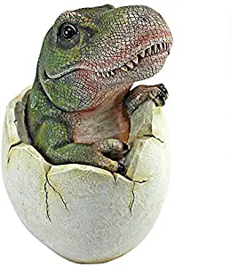Design Toscano Baby Tyrannosaurus Rex Dino Egg Statue