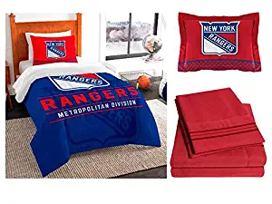 Northwest NHL New York Rangers 5pc Twin Comforter Set