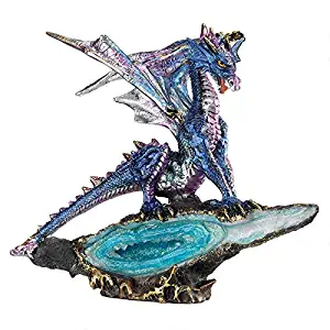 Design Toscano Geode Guardian Gothic Dragon Statue, Full Color