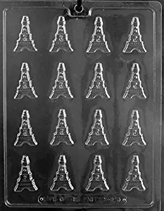 CybrTrayd M246-6BUNDLE Bite Sized Eiffel Towers Chocolate Candy Mold (Set of 6), Clear