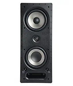 Polk Audio 265-RT 3-way In-Wall Speaker - The Vanishing Series | Easily Fits in Ceiling/Wall | High-Performance Audio - Use in Front, Rear or as Surrounds | With Power Port & Paintable Grille