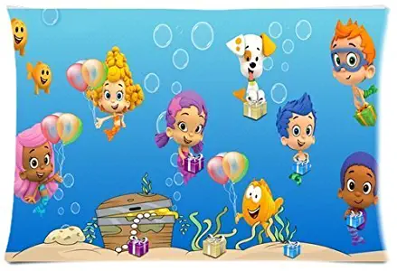 cartoon Bubble Guppies Custom Pillowcase Covers Zippered Pillow Cases 20x30 (Two sides)