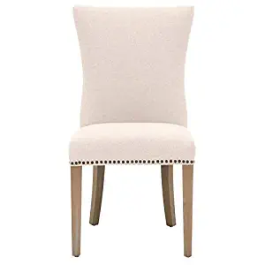 MAKLAINE Dining Side Chair in Beige and Stone Wash (Set of 2)