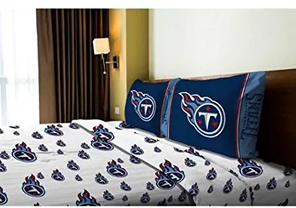 NFL Anthem Tennessee Titans Bedding Sheet Set: Full