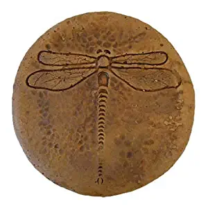 Athens Round Dragonfly Stepping Stone, Autumn Wheat