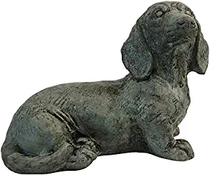 Athens Small Sausage Dog Statue, Indigo