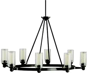 Kichler 2345OZ Circolo Oval Chandelier 8-Light, Olde Bronze