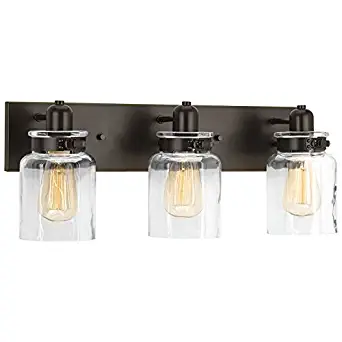 Progress Lighting Calhoun Three-Light Bath and Vanity, Antique Bronze (3 Light Antique Bronze)