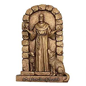 Design Toscano St. Francis of Assisi, Welcome to My Garden Wall Sculpture