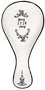 Katie & Mandy 10"L Ceramic Spoon Rest - Going Stir Crazy