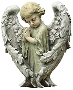 Napco Baby Angel with Wings Statue, 11-1/2-Inch Tall