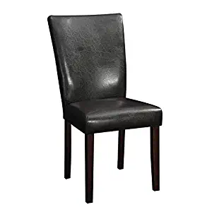 Westbrook Dining Upholstered Side Chairs Dark Brown and Walnut (Set of 2)