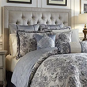 Croscill Estate Amelia 4-pc. Comforter Set, Blue & Ivory Damask, California King