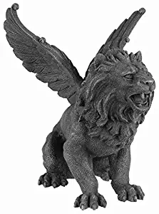 PTC 6.5 Inch Resin Medieval Winged Lion Gargoyle Statue Figurine