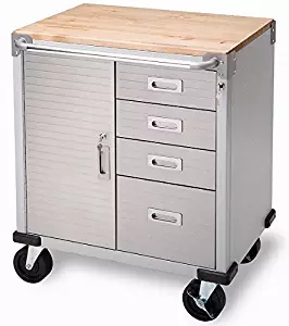 Seville Classics UltraHD Rolling Storage Cabinet with Drawers (UHD20205B)