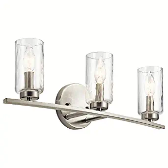 Kichler Marita 3-Light 22-in Brushed Nickel Cylinder Vanity Light