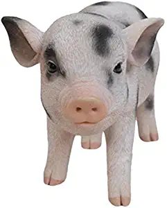 Hi-Line Gift Ltd Standing Baby Pig with black Spots