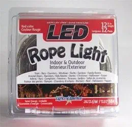 Lights of America 7400RLRD-2 Rope LED Light, Red