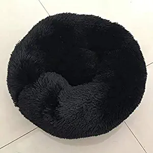 EOFK Long Plush Super Soft Dog Bed Pet Round Bag Lounger Cat House Winter M Sofa Basket for Small Medium Large Dog U Must Have Gift Bags The Favourite Toys Superhero Decorations