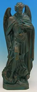 24 inch Saint Michael The Archangel- Outdoor Vinyl Statue, Patina Finish