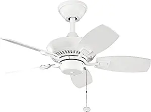 Kichler 300103WH 30-Inch Canfield Fan, White