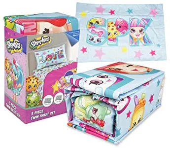 Shopkins 3 Piece Microfiber Twin Sheet Set