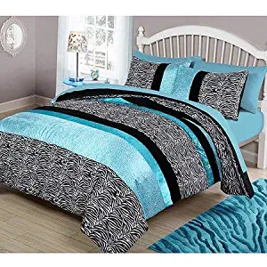 Your Zone Teal Animal Bedding Comforter Set - TWIN