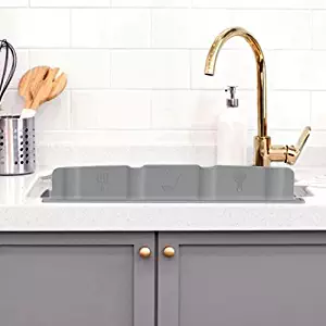 Mia Home Silicon Kitchen Sink Water Splash Guard (Grey)