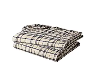 Bacati Crib Fitted Sheet, Khaki Plaids Yarn Dyed (Pack of 2)