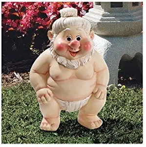 Gnome Sumo Statue Garden Decor Home Garden Decor Yard Art