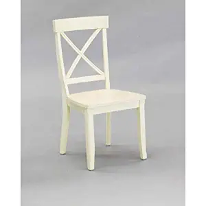 Classic White Pair of Dining Chairs by Home Styles