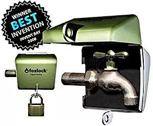 Fozlock Outdoor Faucet Lockout System - Insulated Garden Hose Bibb and Spigot Lock and Cover - Conserves Water and Provides Protection From Unauthorized Use and Vandalism, Easy Installation - Green