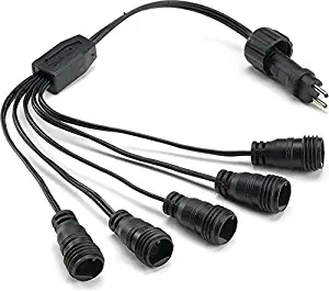 LightHUB 5-Way Transformer Splitter Cable, (1- pack), DL5TFSPLIT1PK