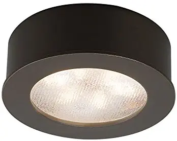 WAC Lighting HR-LED87-27-DB 3000K Soft White Round LED Button Light, Dark Bronze