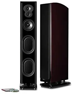 Polk Audio LSiM 707 Ultimate Floorstanding Loudspeaker | Dynamic Balance & PowerPort Technology | Bi-Wire & Bi-Amp | Single, Midnight Mahogany