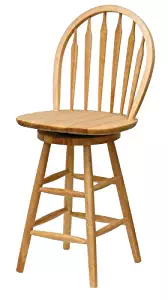 Wagner Arrow-Back Counter Stool with Swivel Seat