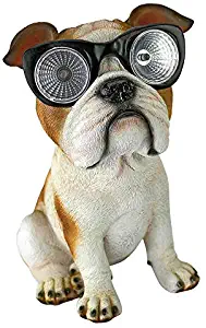 Design Toscano Bright Eyes Solar Pug Dog Garden Statue