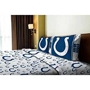 NFL Anthem Indianapolis Colts Bedding Sheet Set: Full