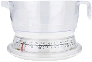 MIU France Plastic Analog Kitchen Scale, 2-Pounds