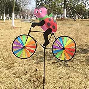 Animal 3d - Cute 3d Animal On Bike Windmill Wind Spinner Whirligig Garden Lawn Yard Decor Ornaments - Garden Target Bedding Head Babies Cases Mural Ornament Earrings Stickers Switch Socks Coff