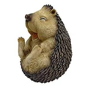 Design Toscano Roly-Poly Laughing Hedgehog Statue, Small